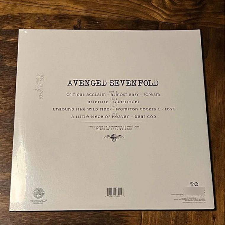 Avenged Sevenfold Avenged Sevenfold Lp 2vinilos Imp.en Stock 2