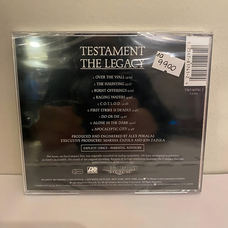 Testament - The Legacy (cd) 2