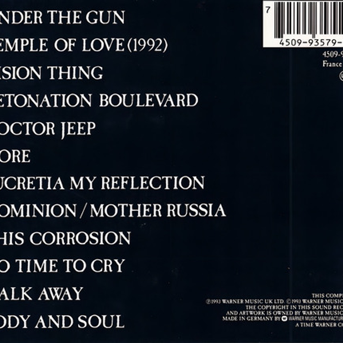 Sisters Of Mercy - A Slight Case Of Over (cd) 2