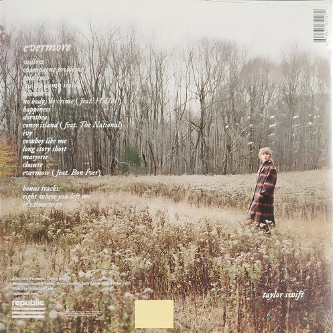 Evermore - Swift Taylor (vinilo 3