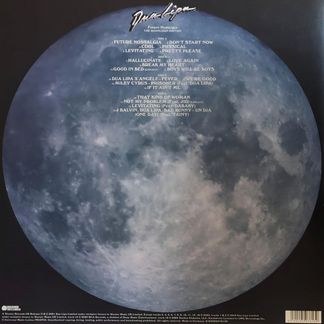 Vinilo Dua Lipa - Future Nostalgia (the Moonlight Edition) 7