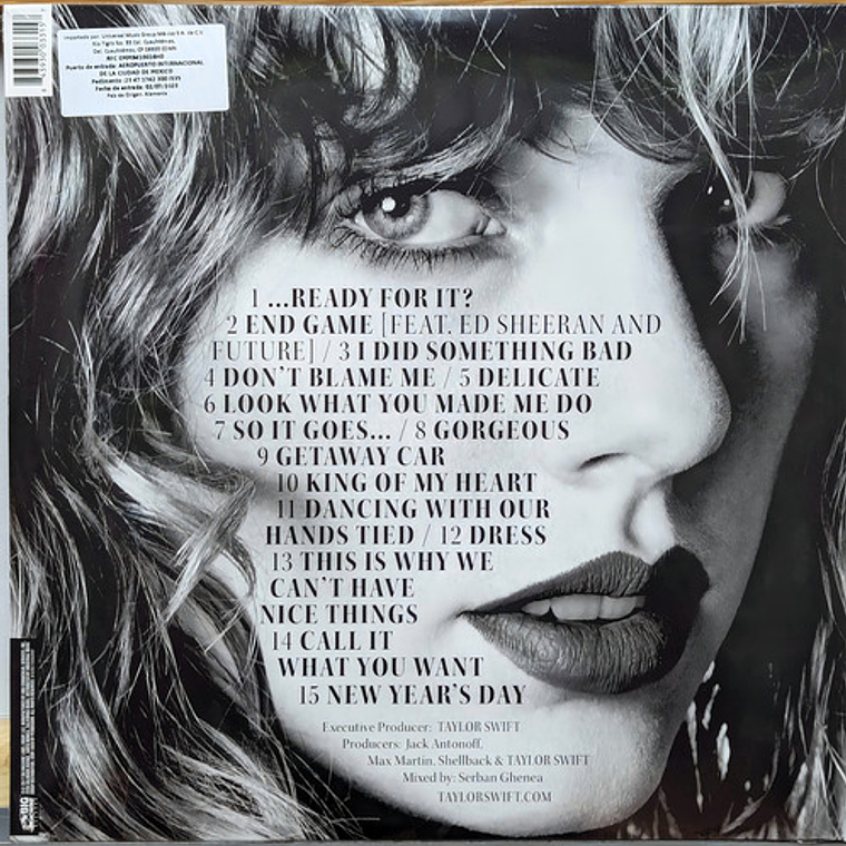 Taylor Swift - Reputation (vinilo Doble) 8