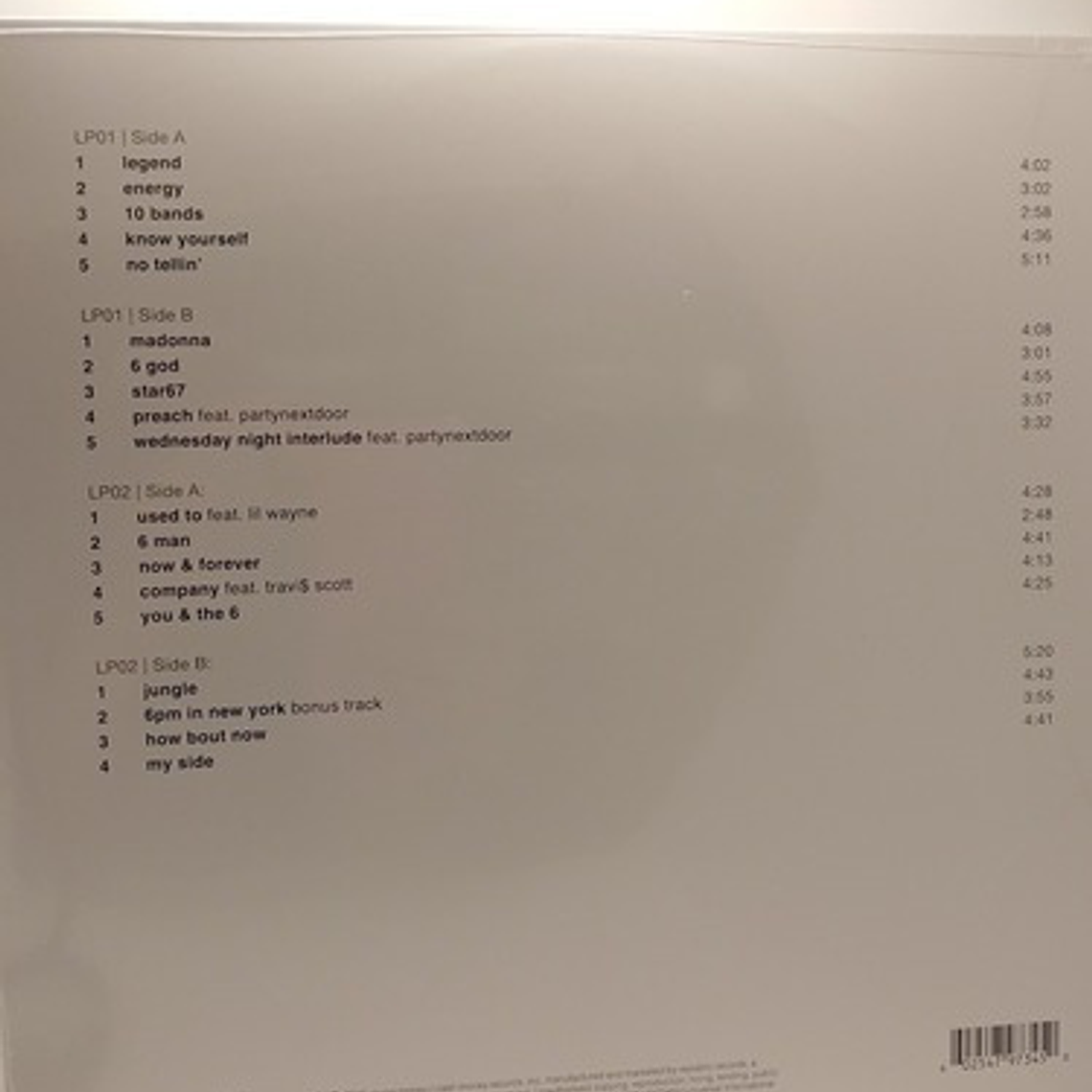 Drake - If You're Reading This It's Too Late (vinilo Doble) 1