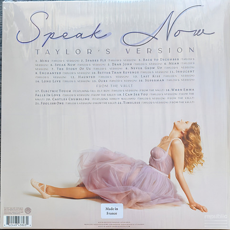Taylor Swift - Speak Now (taylor's Version) (vinilo Triple) 2