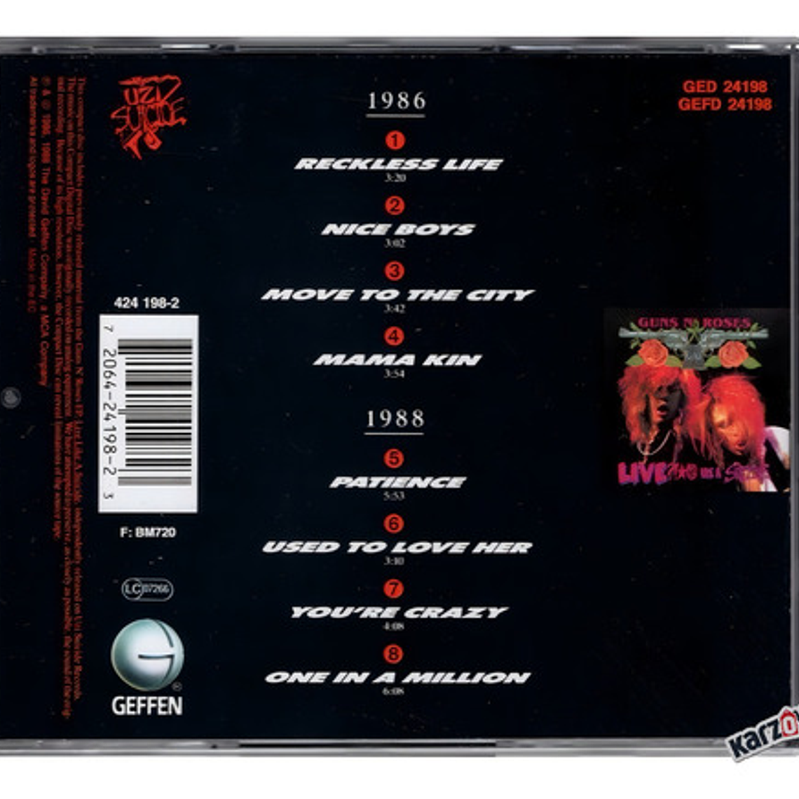 Guns N Roses - G N' R Lies (cd) 2