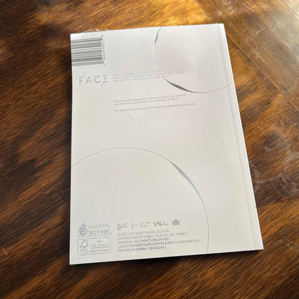 Jimin Bts Album Face Invisible 2