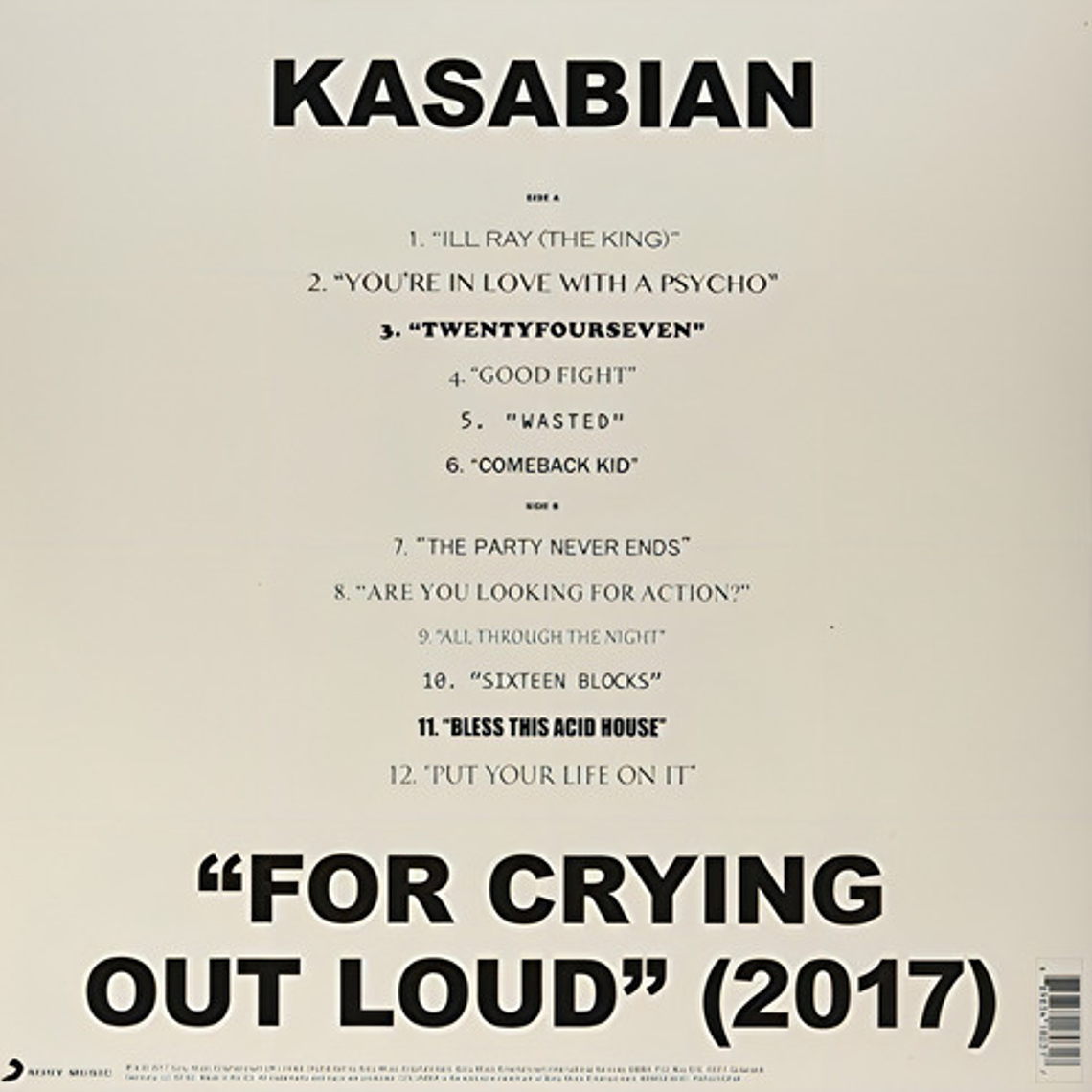 Kasabian - For Crying Out Loud (vinilo) Cd 2