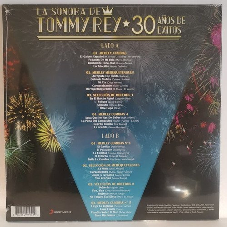 La Sonora De Tommy Rey - 30 Años De Éxitos - Vinilo 3
