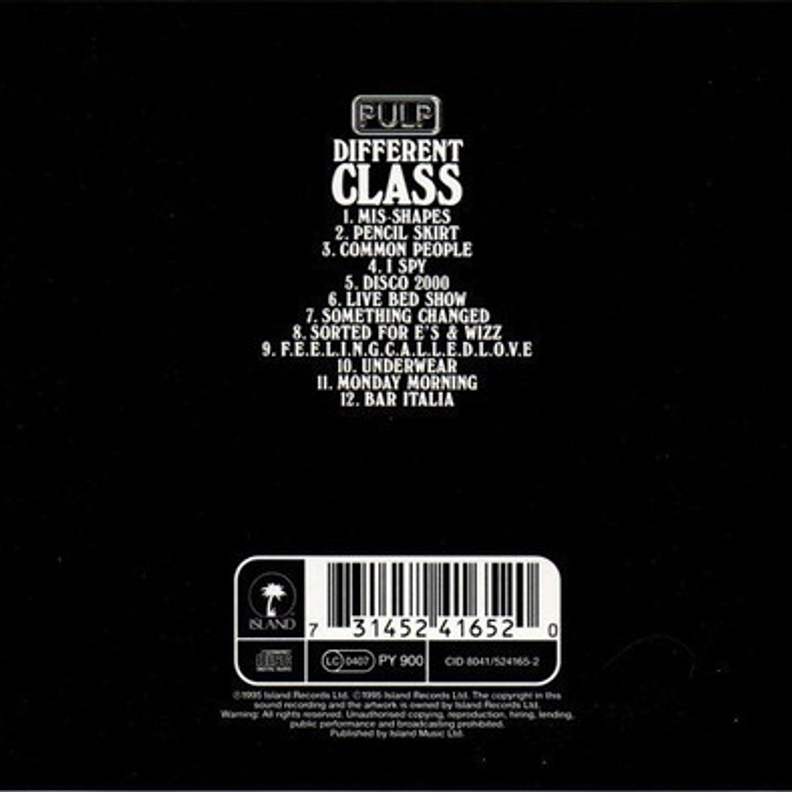Pulp - Different Class (cd) 2
