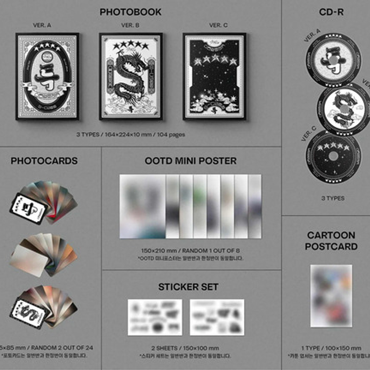 Nuevo Disco Cd Stray Kids - 5-star (version C) 3