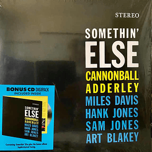 Vinilo Jazz Somethin Else Cannonball Adderley Edición Limitada Blue Note