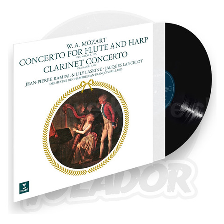 Vinilo W.a. Mozart Jean-pierre Rampal & Lily Laskine Concerto Flauta Y Arpa Estándar 1