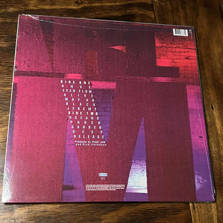 Vinilo Pearl Jam Ten Sellado 3