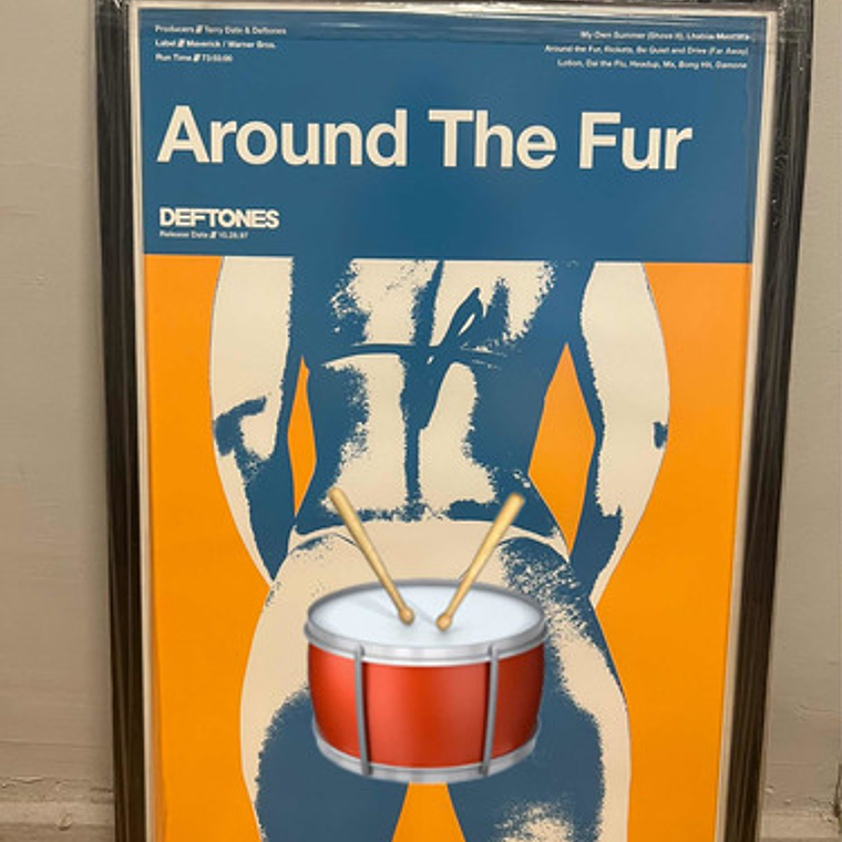Cuadro Serigrafía Deftones - Around The Fur 1