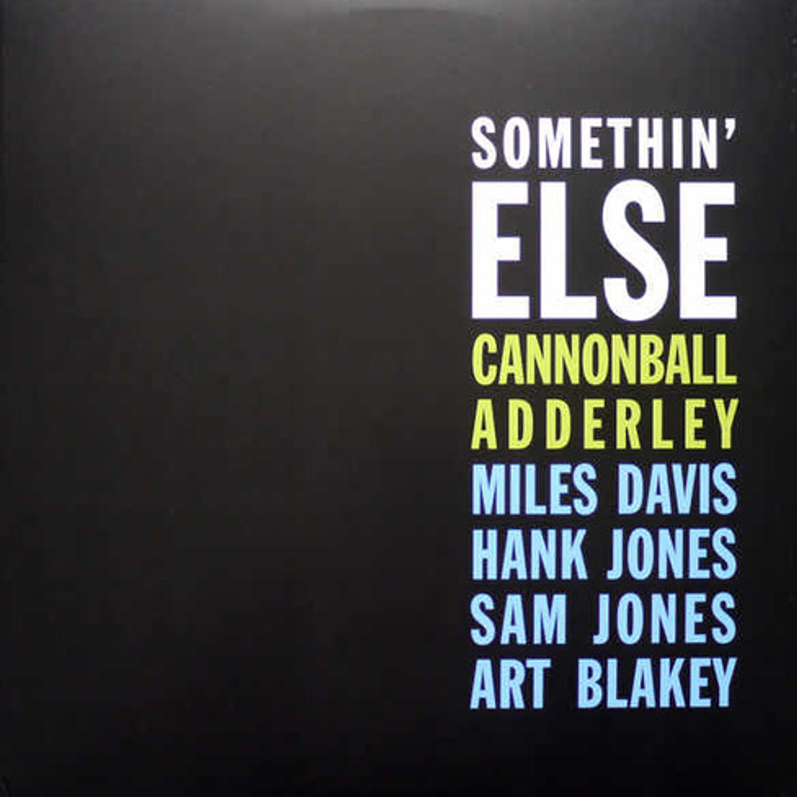 Cannonball Adderley Miles Davis Somethin Else Vinilo Azul 1