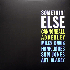 Cannonball Adderley Miles Davis Somethin Else Vinilo Azul