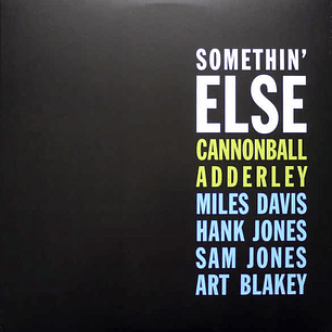 Cannonball Adderley Miles Davis Somethin Else Vinilo Azul