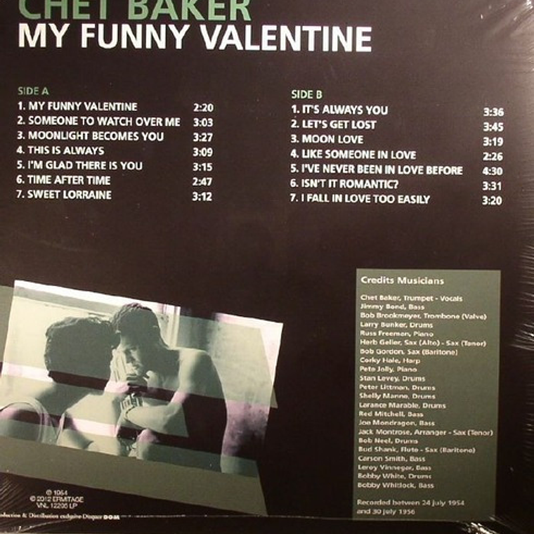 Chet Baker - My Funny Valentine Lp 2