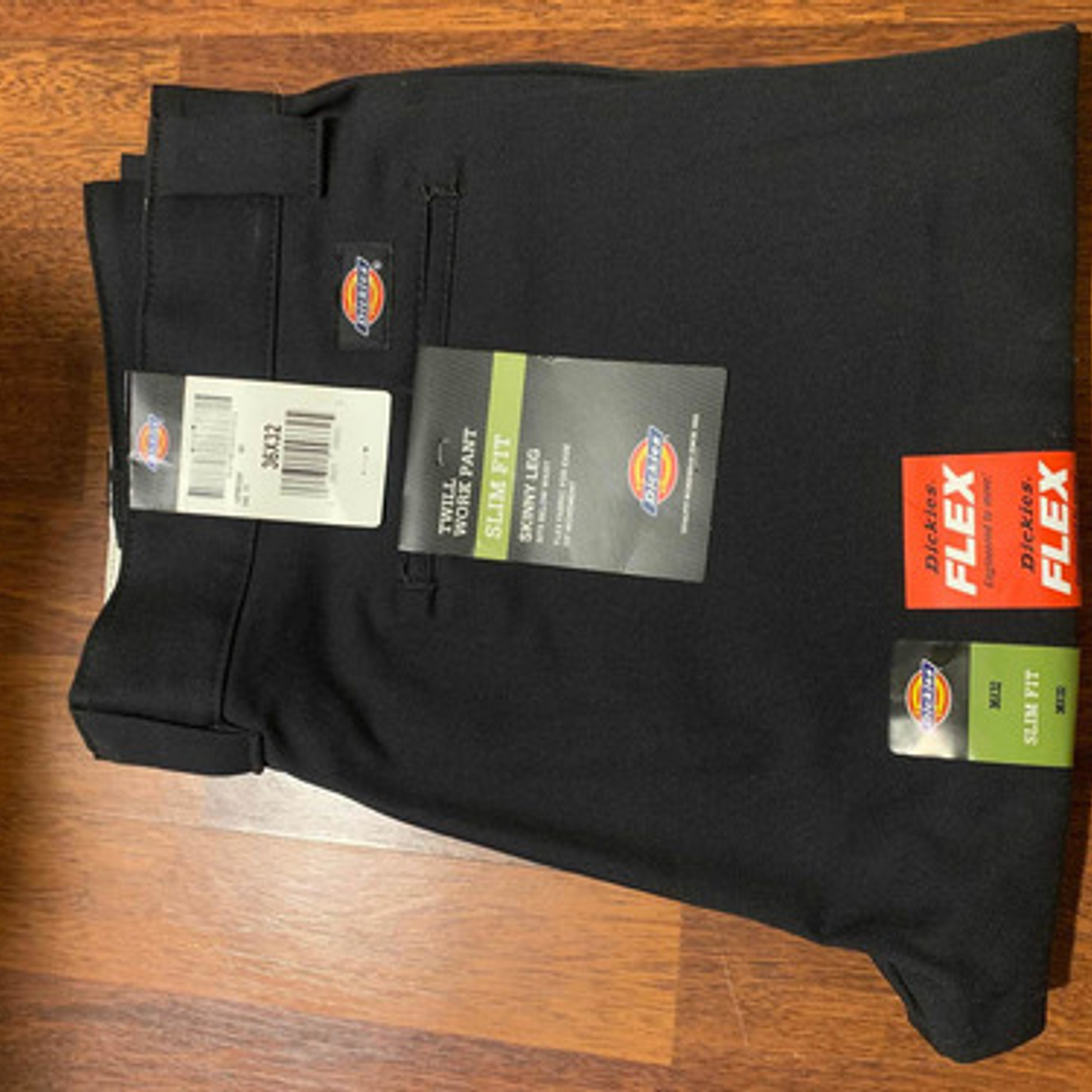 Pantalón Dickies Slim Fit Flex Skinny Leg 36x32 Negro 2