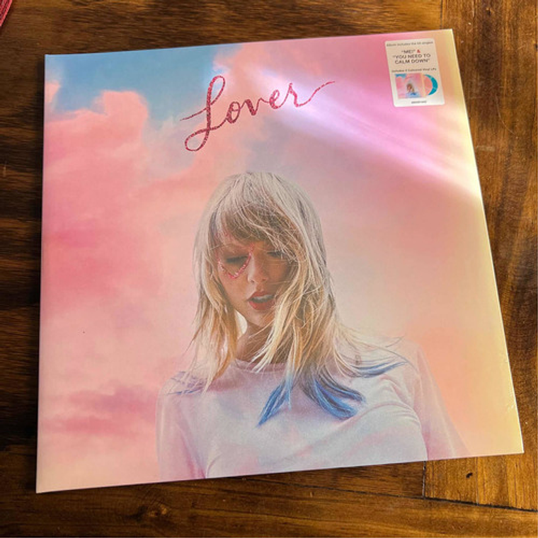 Vinilo Taylor Swift Lover Edición Limitada Gatefold Europa 2lp Rosa Azul 1