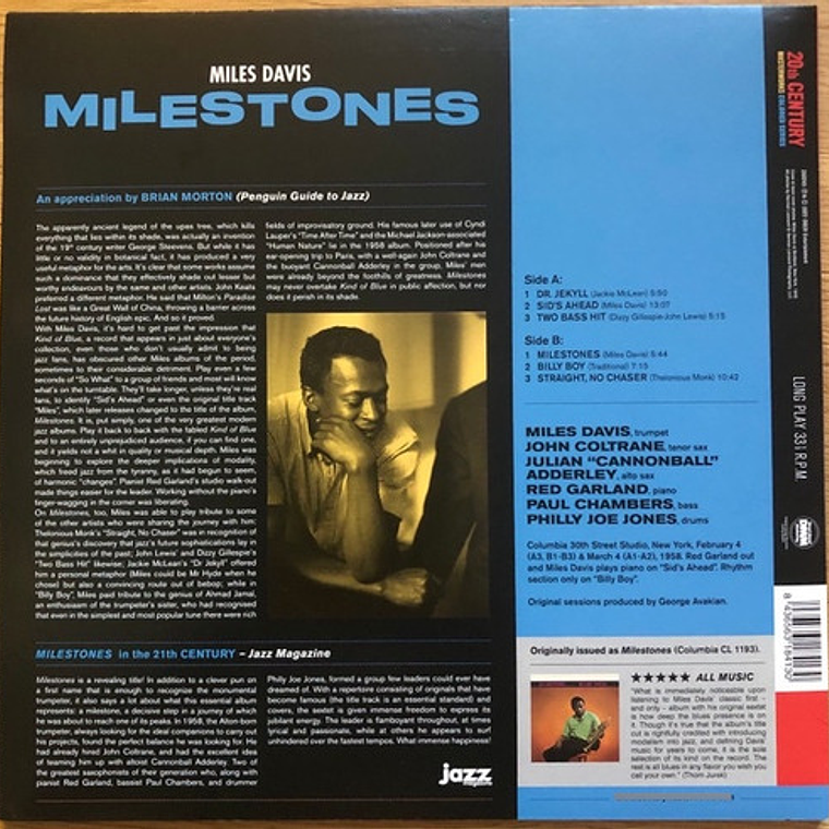 Miles Davis - Milestones (vinilo) 2