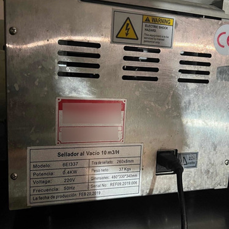 Selladora Al Vacío Maigas 10 M3/h Usada 2