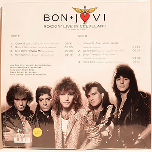 Bon Jovi - Rockin' Live In Cleveland (vinilo)