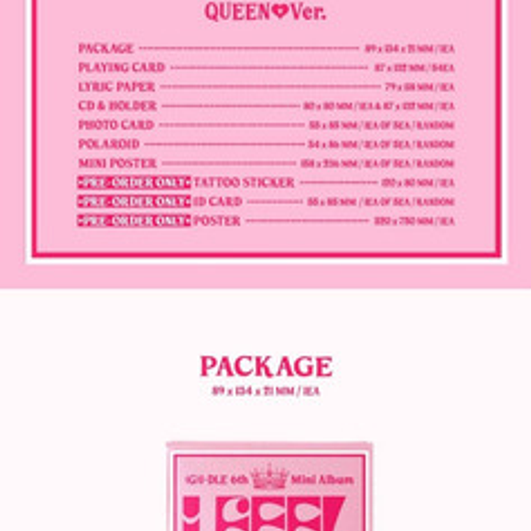 Nuevo Disco Cd (g)i-dle - I Feel (queen Version) (mini Cd) 1