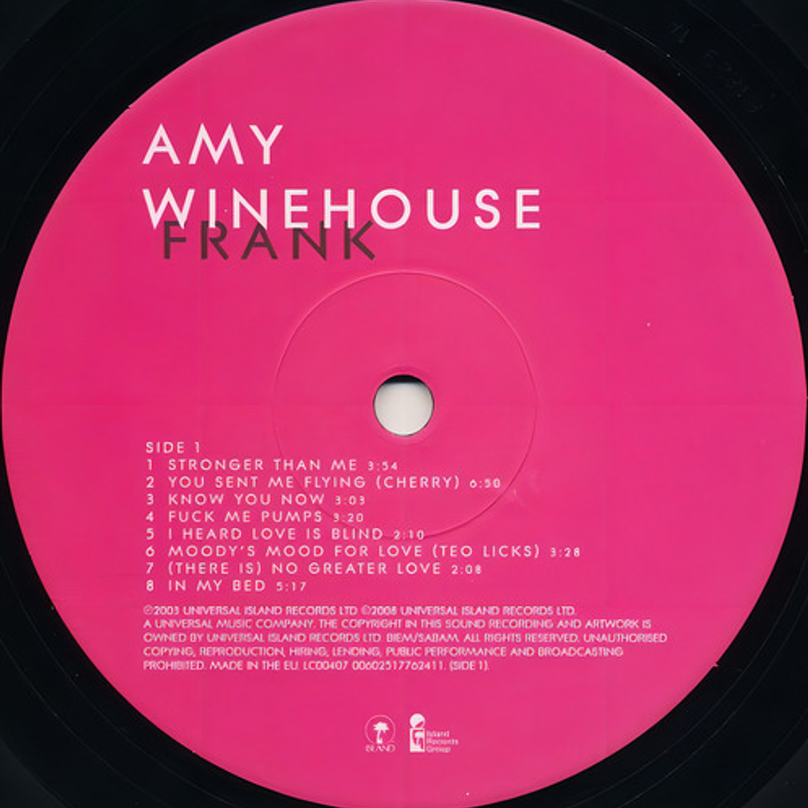 Amy Winehouse - Frank Half Speed Master 2lp 4