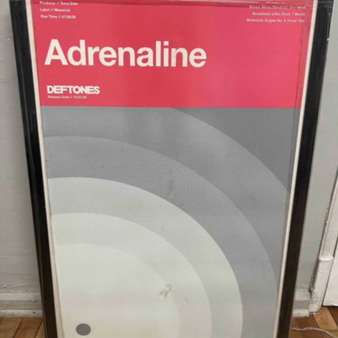 Cuadro Serigrafía Deftones - Adrenaline 1