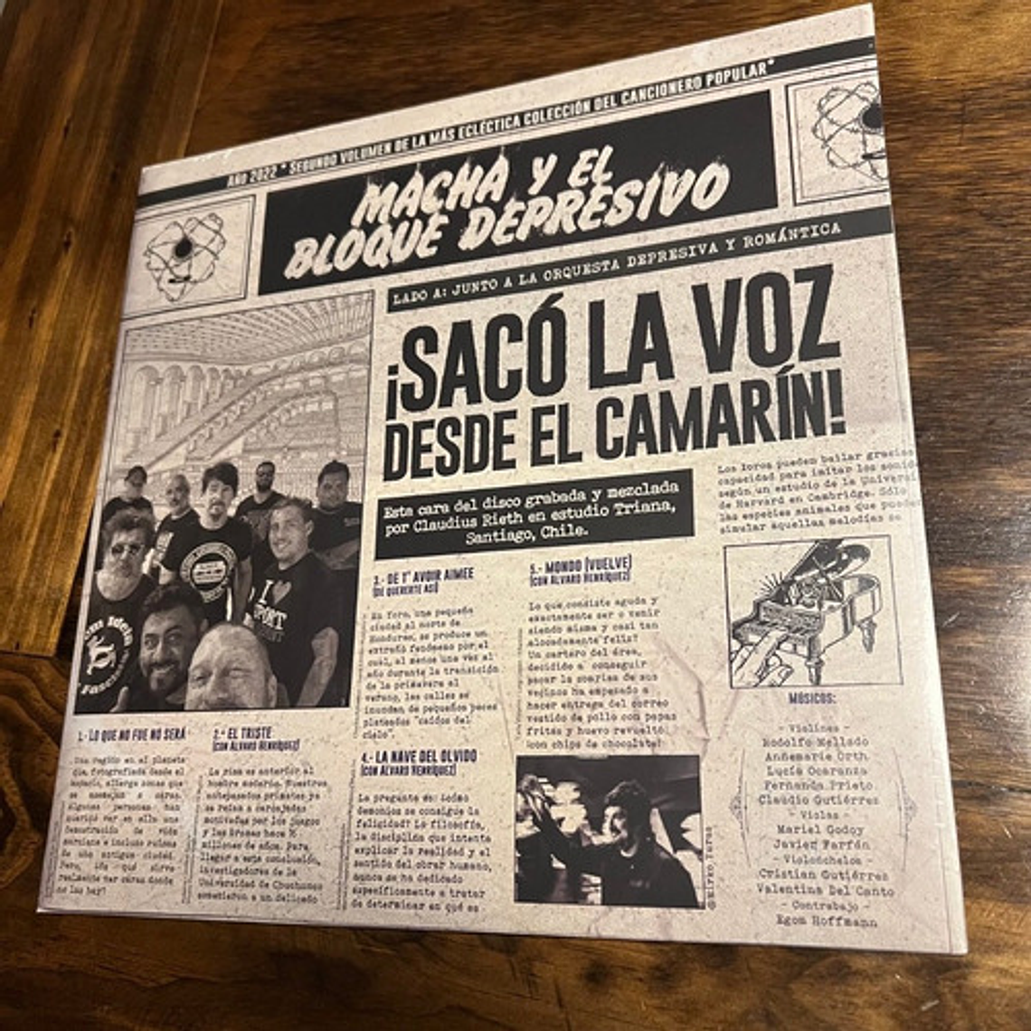 Vinilo Macha Y El Bloque Depresivo - Sacó La Voz Desde El Ca 2