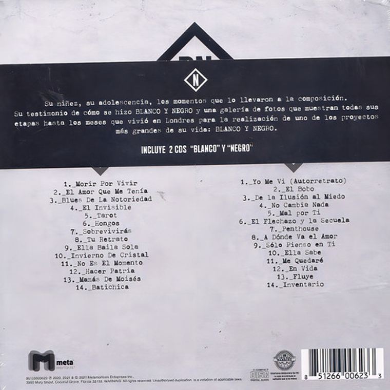 Arjona - Blanco Y Negro Deluxe Edit 2cd 5