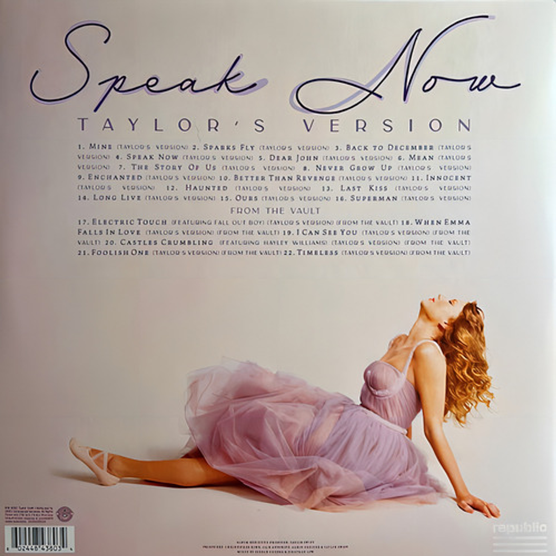 Taylor Swift - Speak Now (taylors Ve 3lp 3