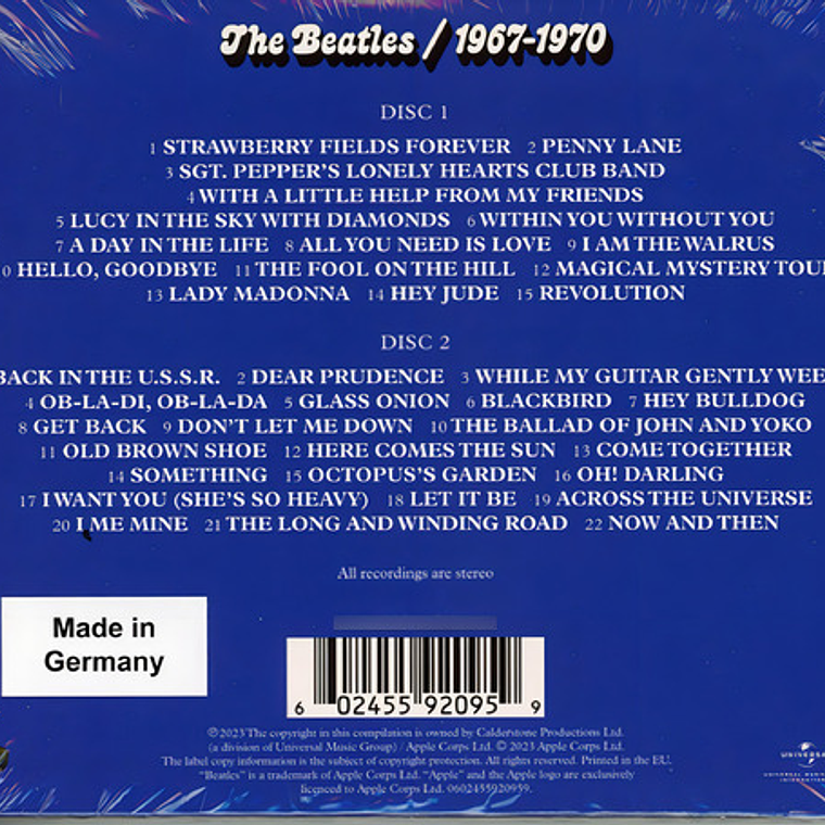 The Beatles - 1967-1970 (blue Album) 2cd 5