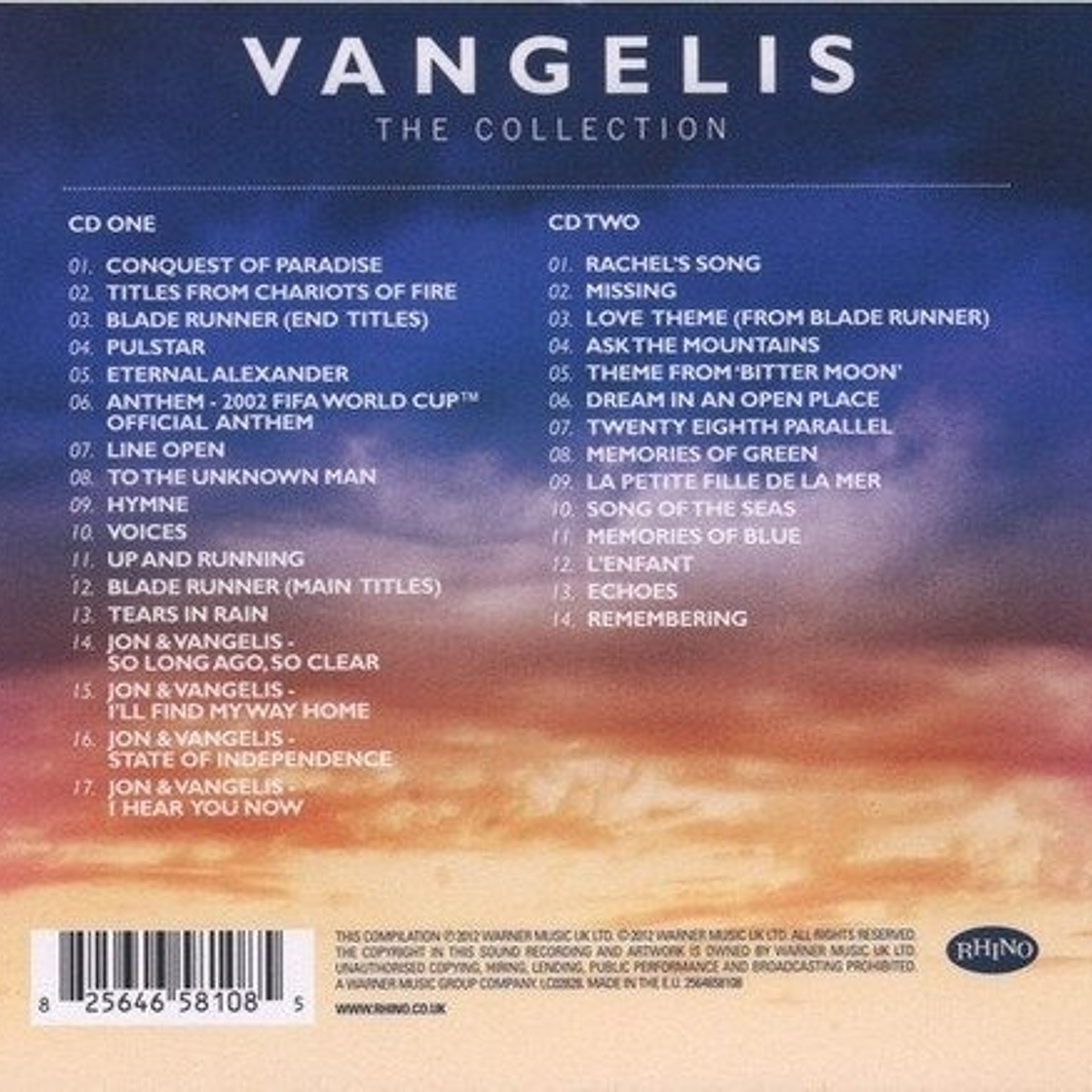 Vangelis - The Collection 2cd 2