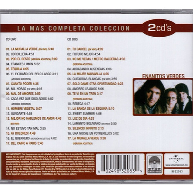 Los Enanitos Verdes - La Mas Completa Colección 2cd 4