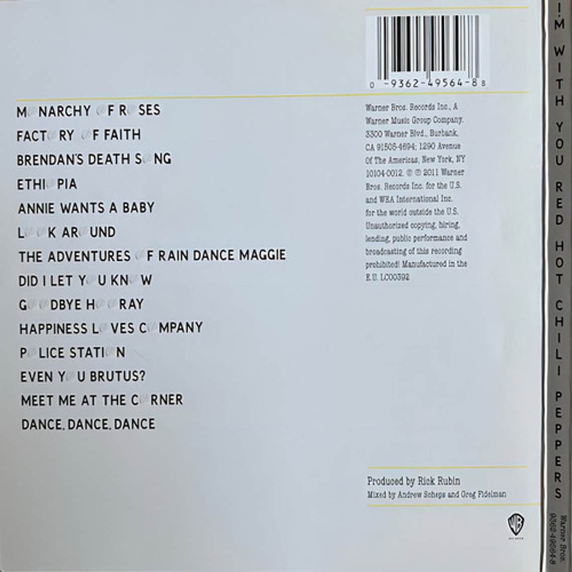 Red Hot Chili Peppers - I M With You 2