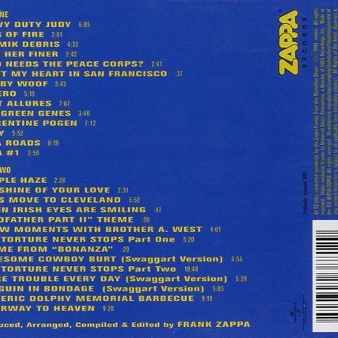 Frank Zappa - The Best Band You Never Heard In Your Life 2cd 1