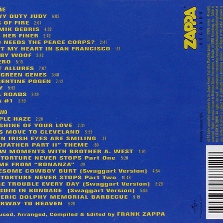 Frank Zappa - The Best Band You Never Heard In Your Life 2cd 1