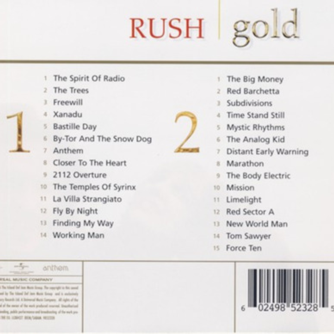 Rush - Gold 2cd 3