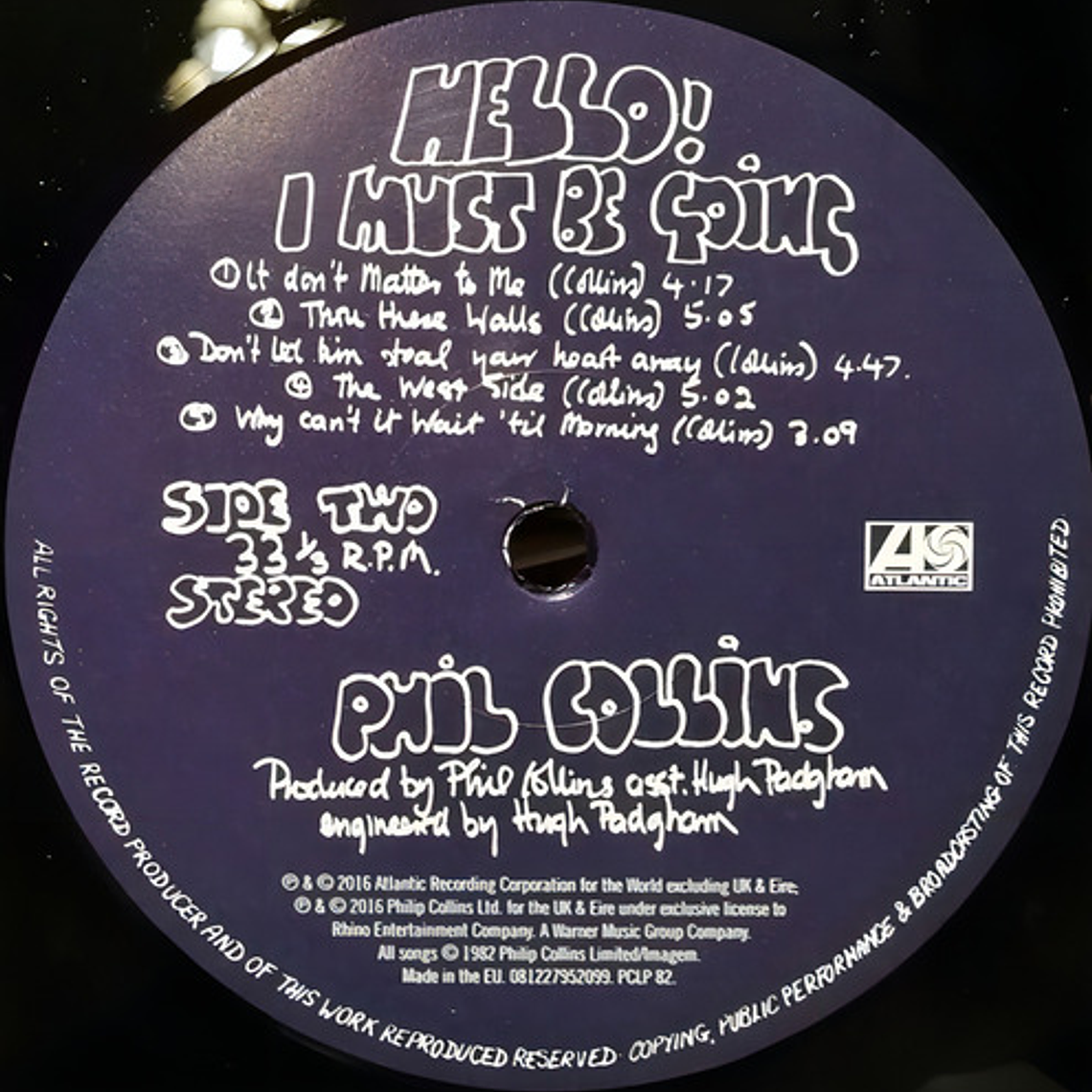 Phil Collins - Hello I Must Be Goi Lp 2