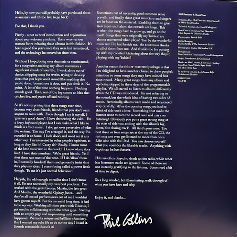 Phil Collins - Hello I Must Be Goi Lp 5