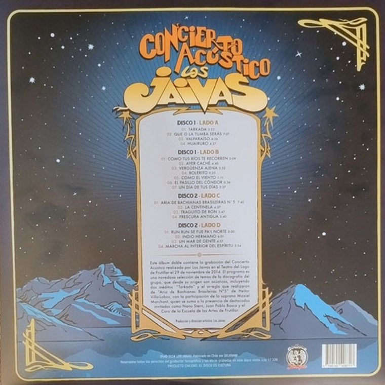 Los Jaivas - Concierto Acústico 2lp 2
