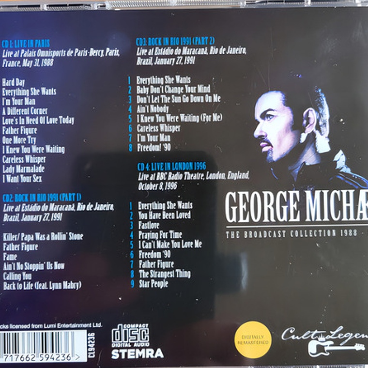 George Michael - The Broadcast Collection 4cd 2