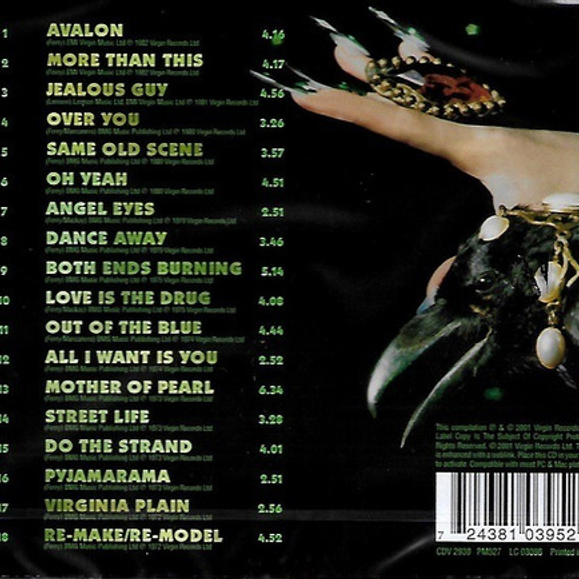 The Best Of Roxy Music Cd 2001 Álbum Completo 2