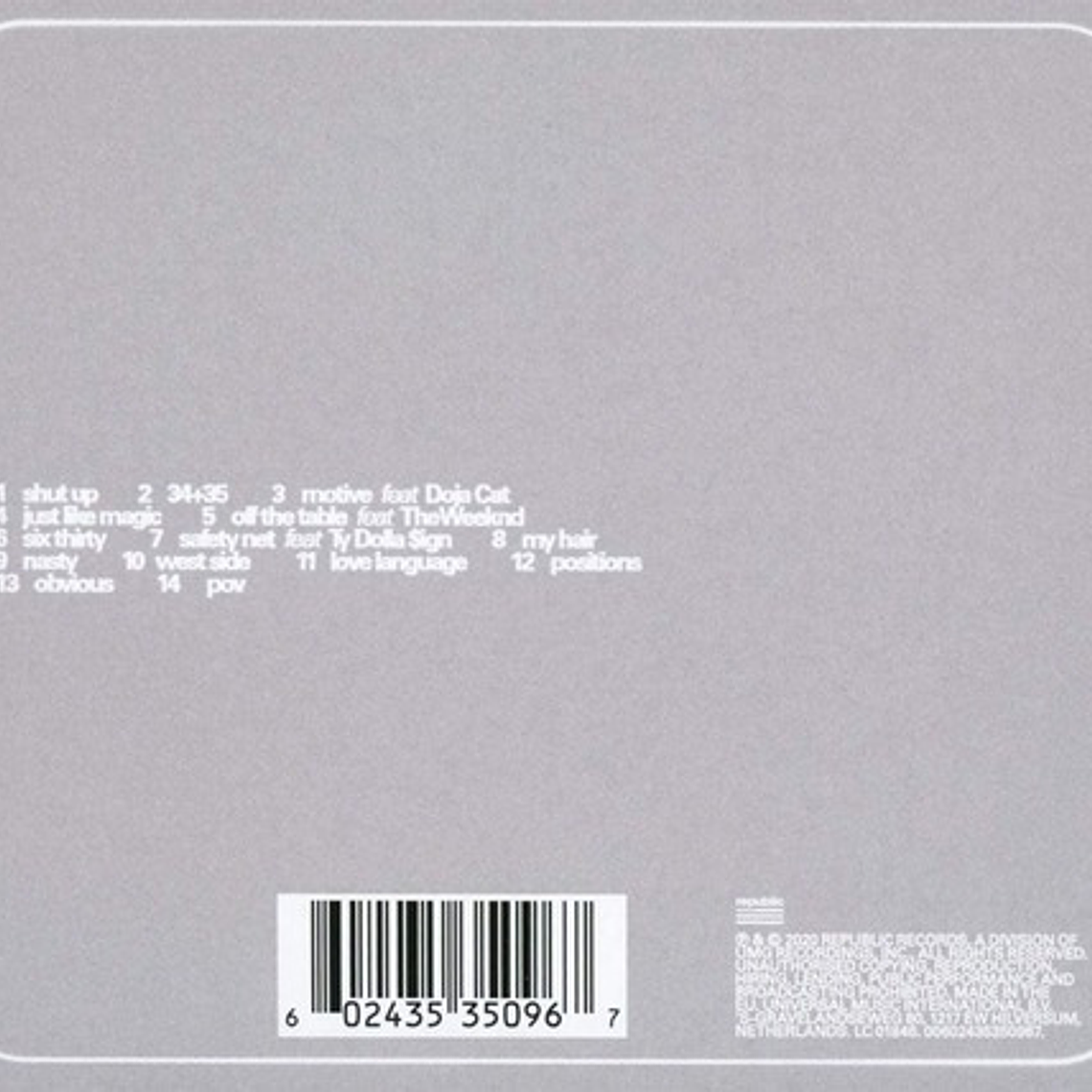 Ariana Grande - Positions 5