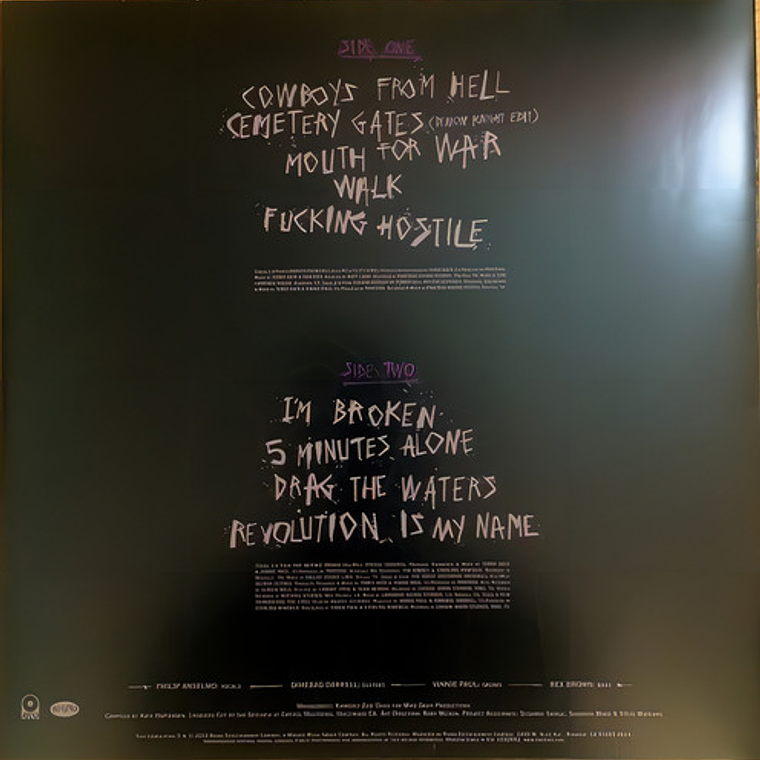 Vinilo Pantera History Of Hostility Sellado 3