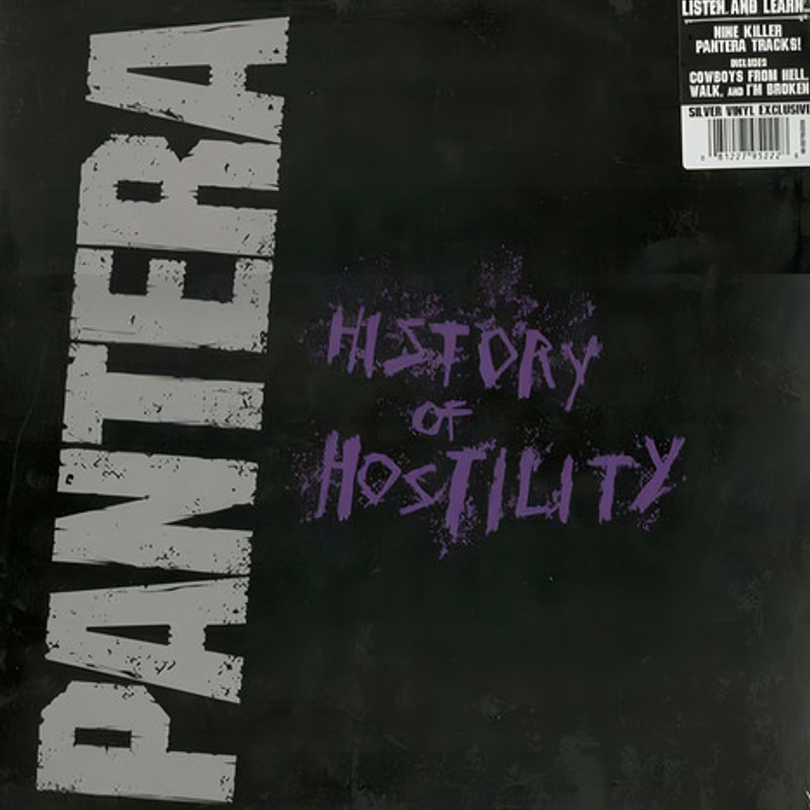 Vinilo Pantera History Of Hostility Sellado 6