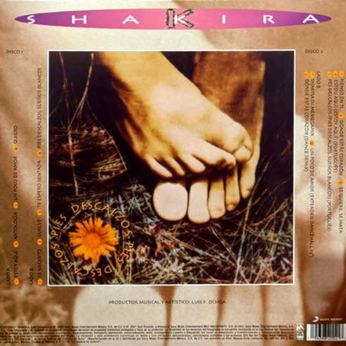 Shakira - Pies Descalzos (yellow/red Swirl Marble Vinyl) 2