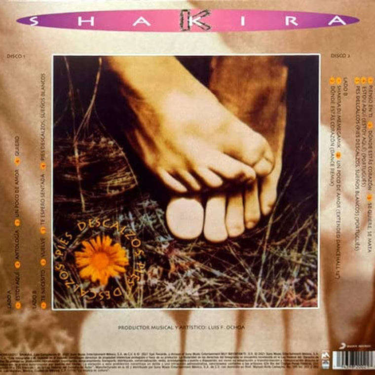 Shakira - Pies Descalzos (yellow/red Swirl Marble Vinyl) 2
